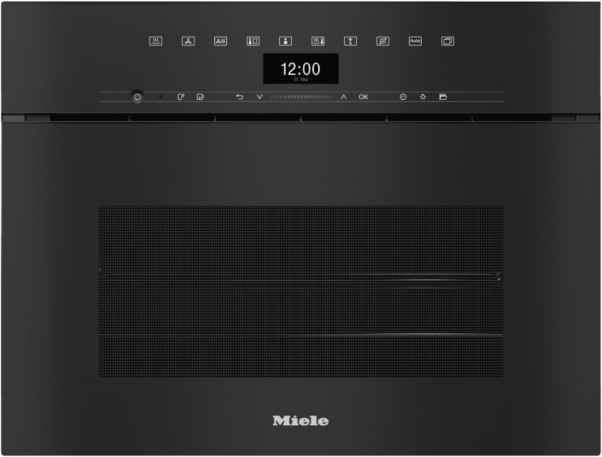 Miele Einbau-Elektro-Backofen mit Dampfgarer DGC 7440 HCX Pro (Grifflos) (obsidianschwarz)